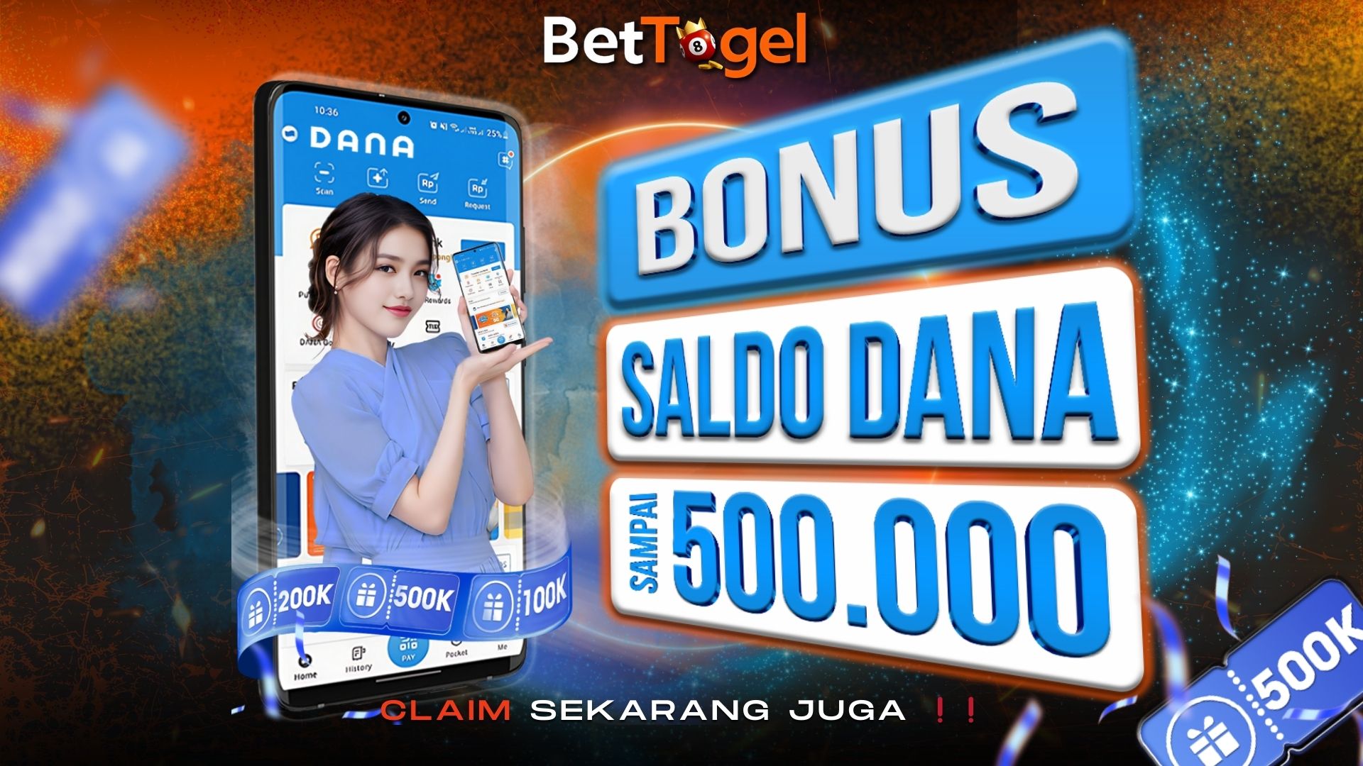 Bonus Depo Dana s/d 500'rb Bettogel